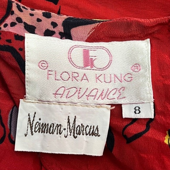 Flora Kung Dress Advance Womens Mermaid Beach Dress Red Midi Seashell Keyhole 8 - Picture 5 of 6